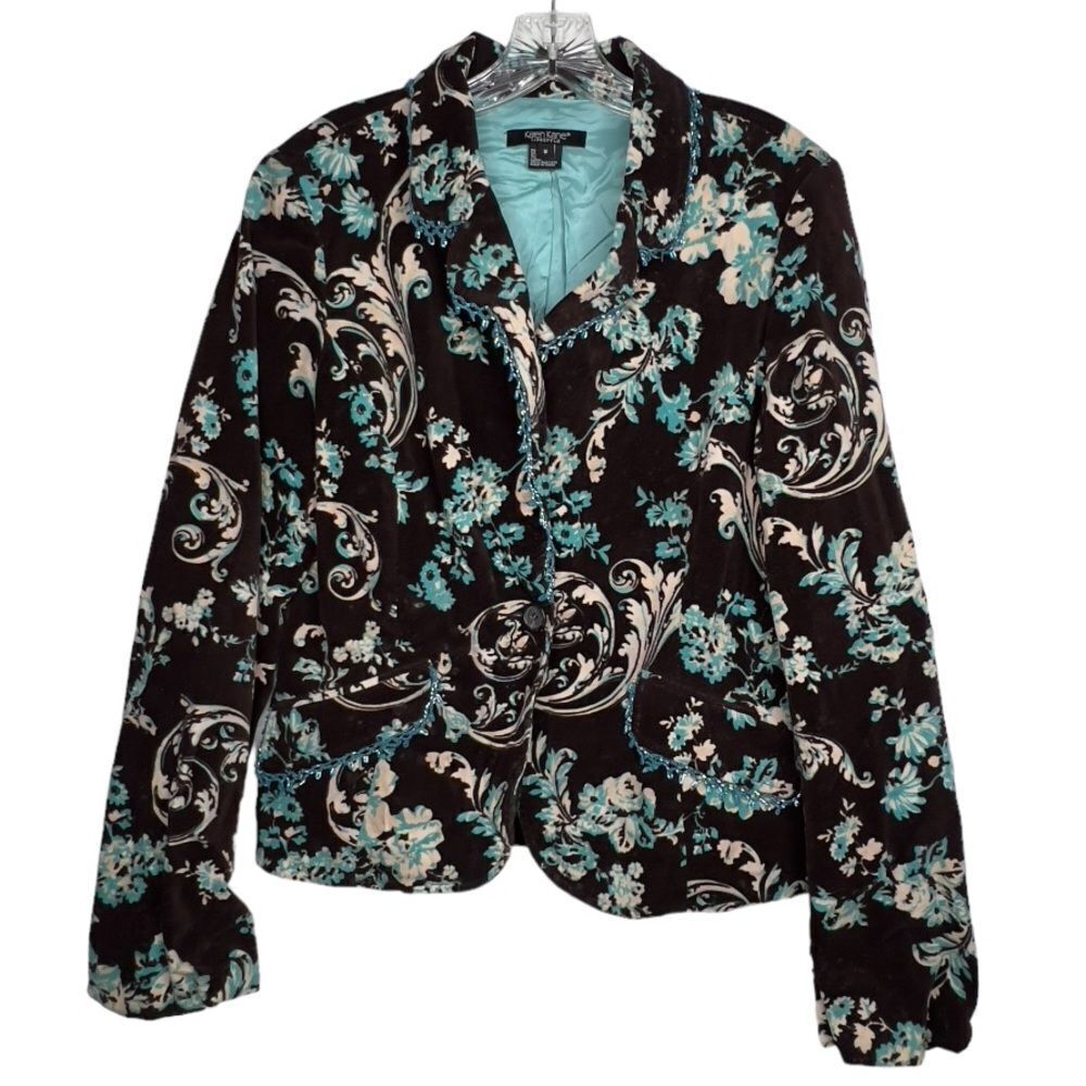 Vintage Karen Kane Blazer with Beaded Trim